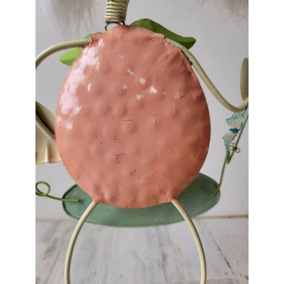 Standing metal bunny spring strawberry butterfly Decor figure - Picture 11 of 13